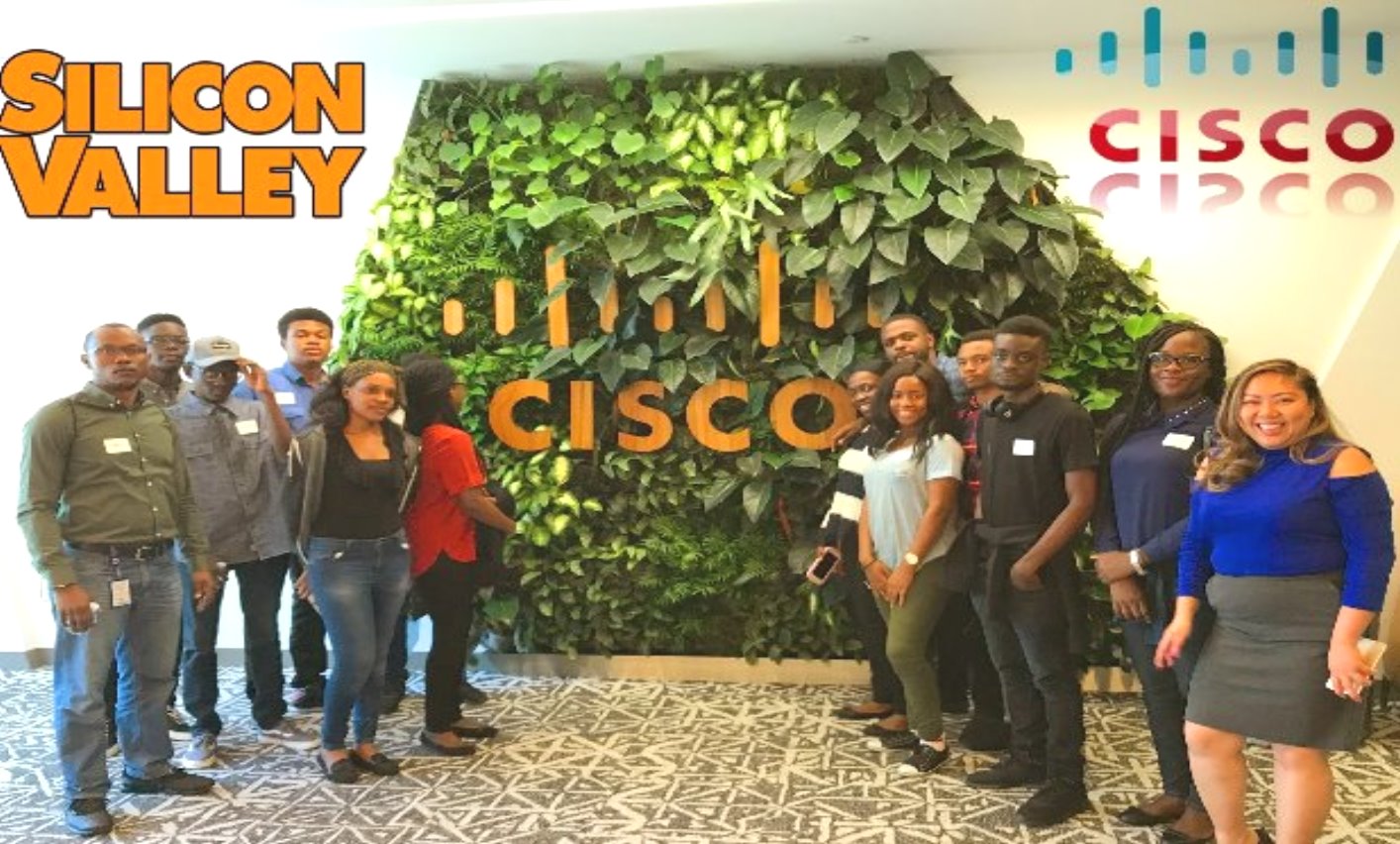 Students-tech-tour-of-silicon-valley-workshop-cisco-hq