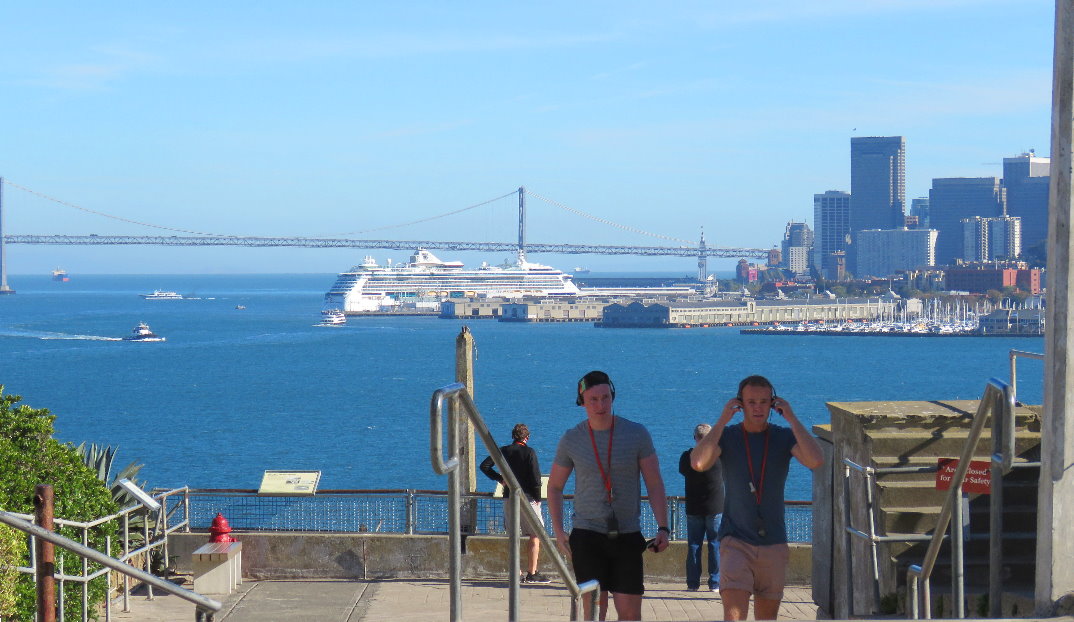 walking  guided tour on Alcatraz Island  and prison Views of Sna Francisco.JPG